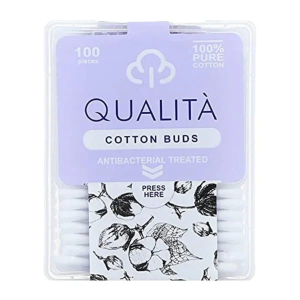 Qualita Antibacterial Cotton Buds 300 Pieces