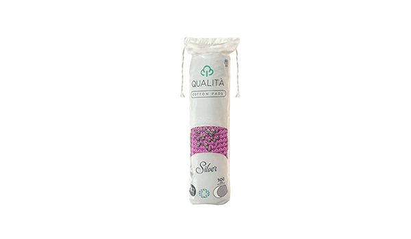 Qualita Silver Double Face Cotton Pads 100 pcs