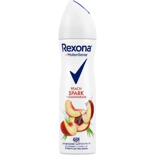 Rexona Advanced Protection 72H Antiperspirant Peach & Lemongrass Deodorant Spray for Women - alcohol free 150 ML