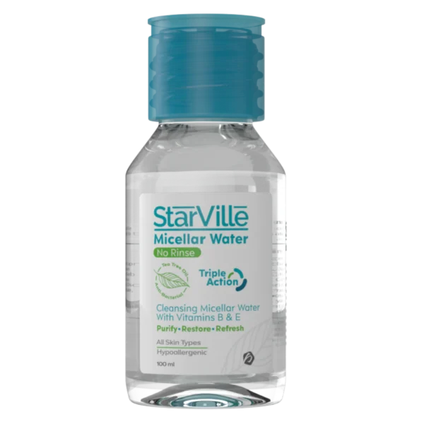 StarVille Hypoallergenic Whitening, Brightening & Restoring Micellar Water with Alpha Arbutin & Vitamin E for All Skin Types