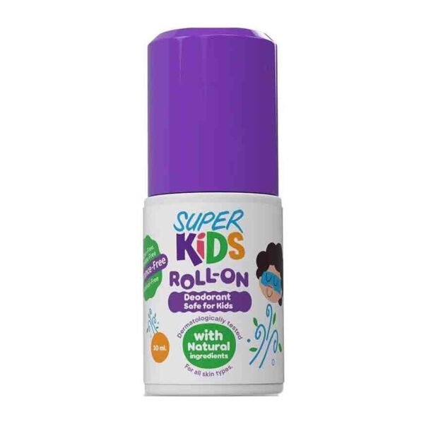 Super Kids Roll-On Deodorant for All Skin Types - parabens free, phthalate free, alcohol free 30 ML