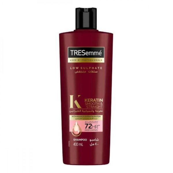 TRESemmé 72H Frizz Control Keratin Smooth & Straight Shampoo with Argan Oil & Keratin Protein (20% Off) - low sulfate