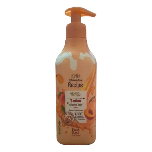 Eva Optimum Care Recipe Revival Blend Lotion For Dry Skin - Peach Scent 370 Ml Description