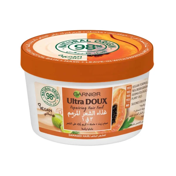 Garnier Repairing Papaya 3-in-1 Hair Mask For Damaged Hair – 390ml