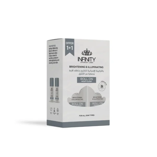 Infinity Whitening Roll-On Deodorant - Fruity Scent 80 ml ( 1+1 Free )