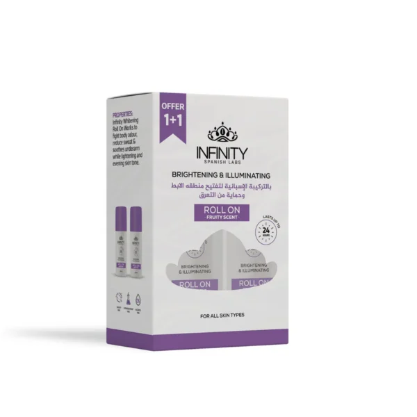 Infinity Whitening Roll on Deodorant Berry Scent 80 ml ( 1+1 Free )
