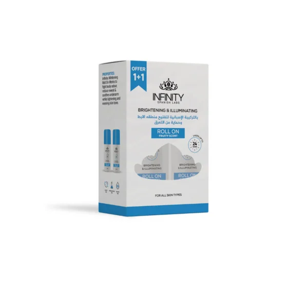 Infinity Whitening Roll On Deodorant Ocean Breeze Scent 80 ml ( 1+1 Free )