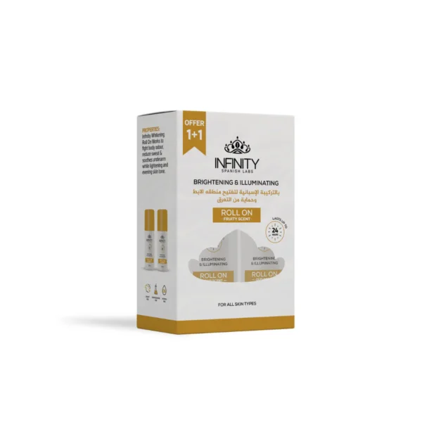 Infinity Whitening Roll on Deodorant Oud Scent 80 ml ( 1+1 Free )